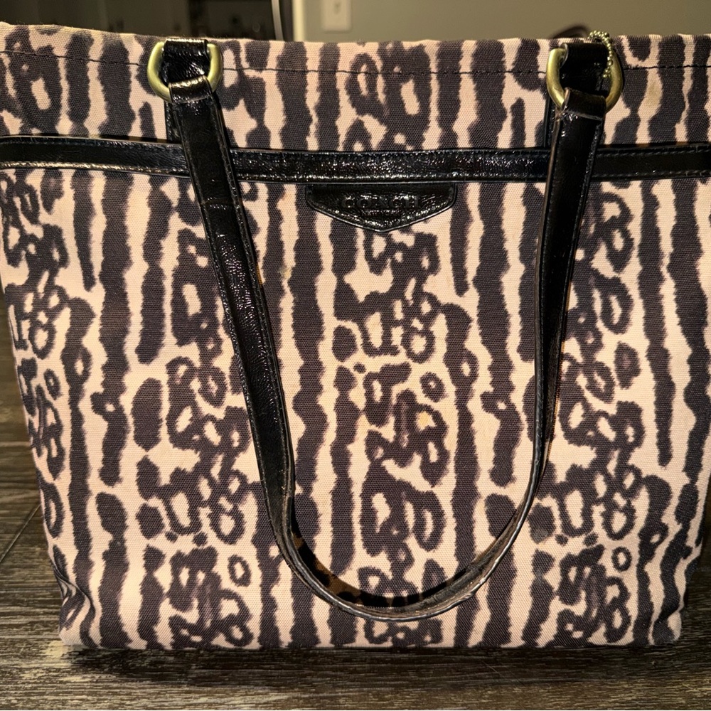 Coach Ocelot Animal Print Tote Bag